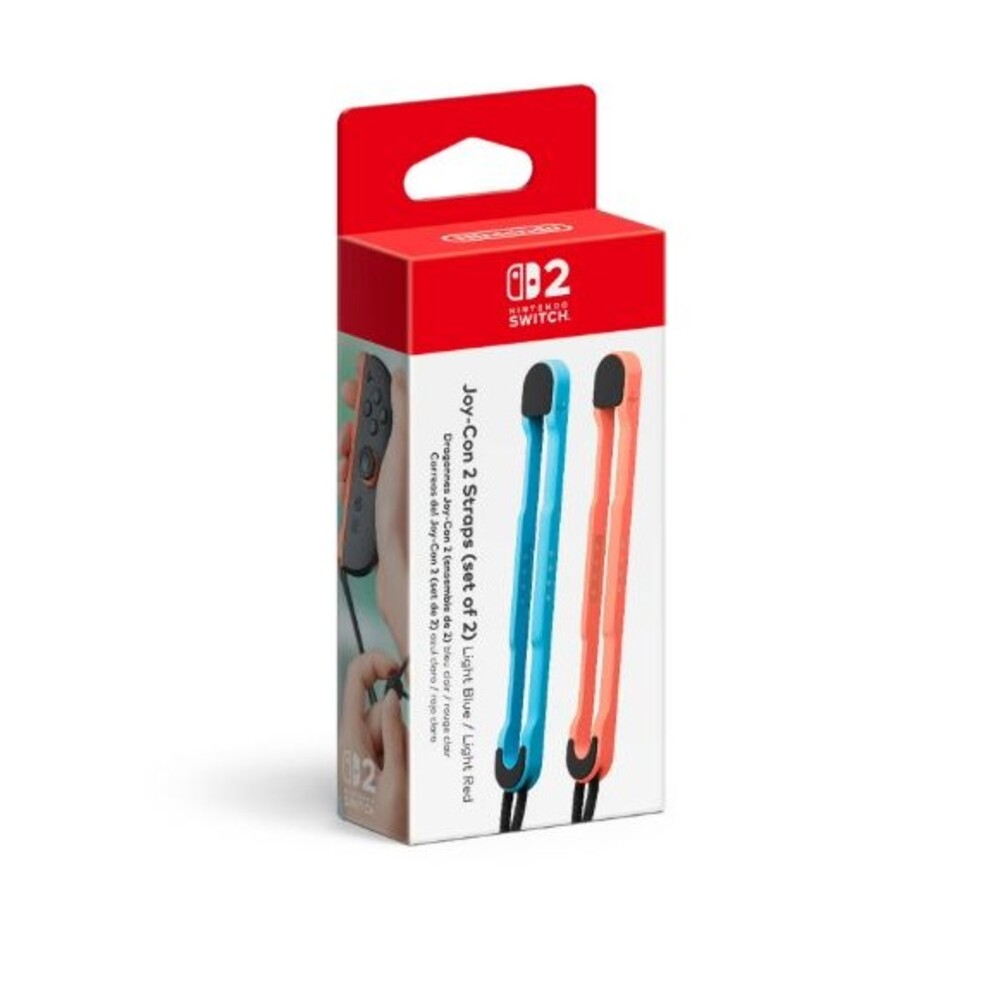 Official Nintendo Switch 2 Joy-Con 2 Straps Set Light Blue Light Red OEM NIB